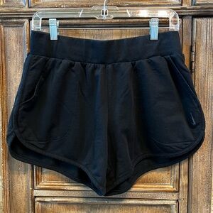 Nike black athletic activewear shorts athleisure summer beach resort casual